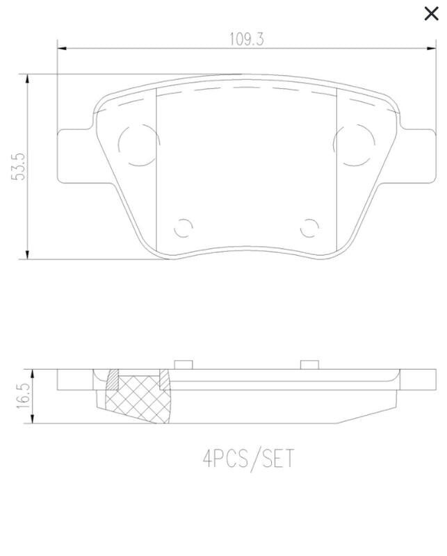 Audi A1 A3 8P 後輪 煞車皮 來令片 Brembo 陶瓷 公司貨