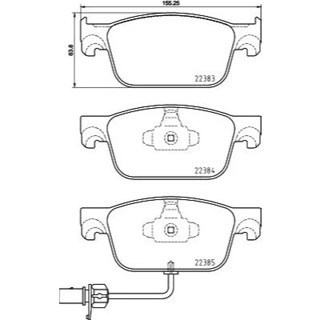 (VAG小賴汽車)前輪 煞車皮 來令片 Brembo 陶瓷 P85153N 全新