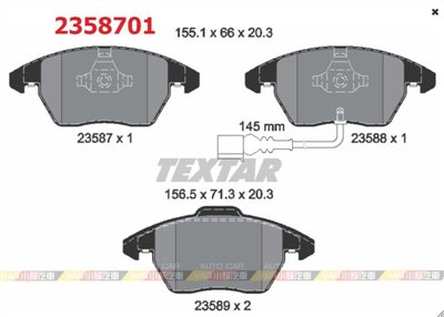 德國 Textar A3 A1 TT 前 煞車皮 來令片 2358701 全新