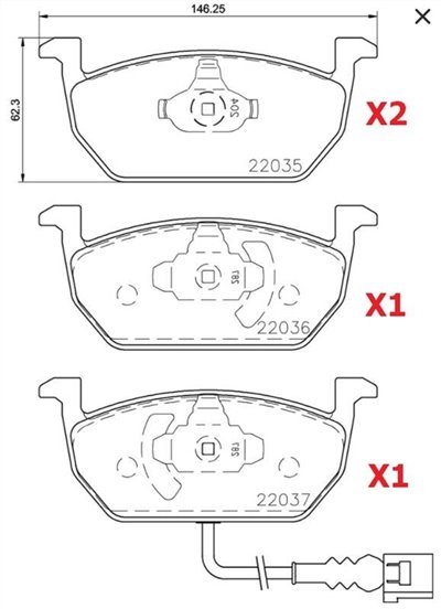 Skoda Octavia 前輪 煞車皮 來令片 Brembo 陶瓷 公司貨