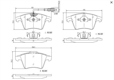 T5 T6 單活塞 前輪 煞車皮 來令片 Brembo 陶瓷 公司貨
