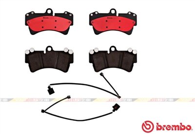 Porsche Cayenne 凱燕 前輪 煞車皮 來令片 Brembo 陶瓷 公司貨